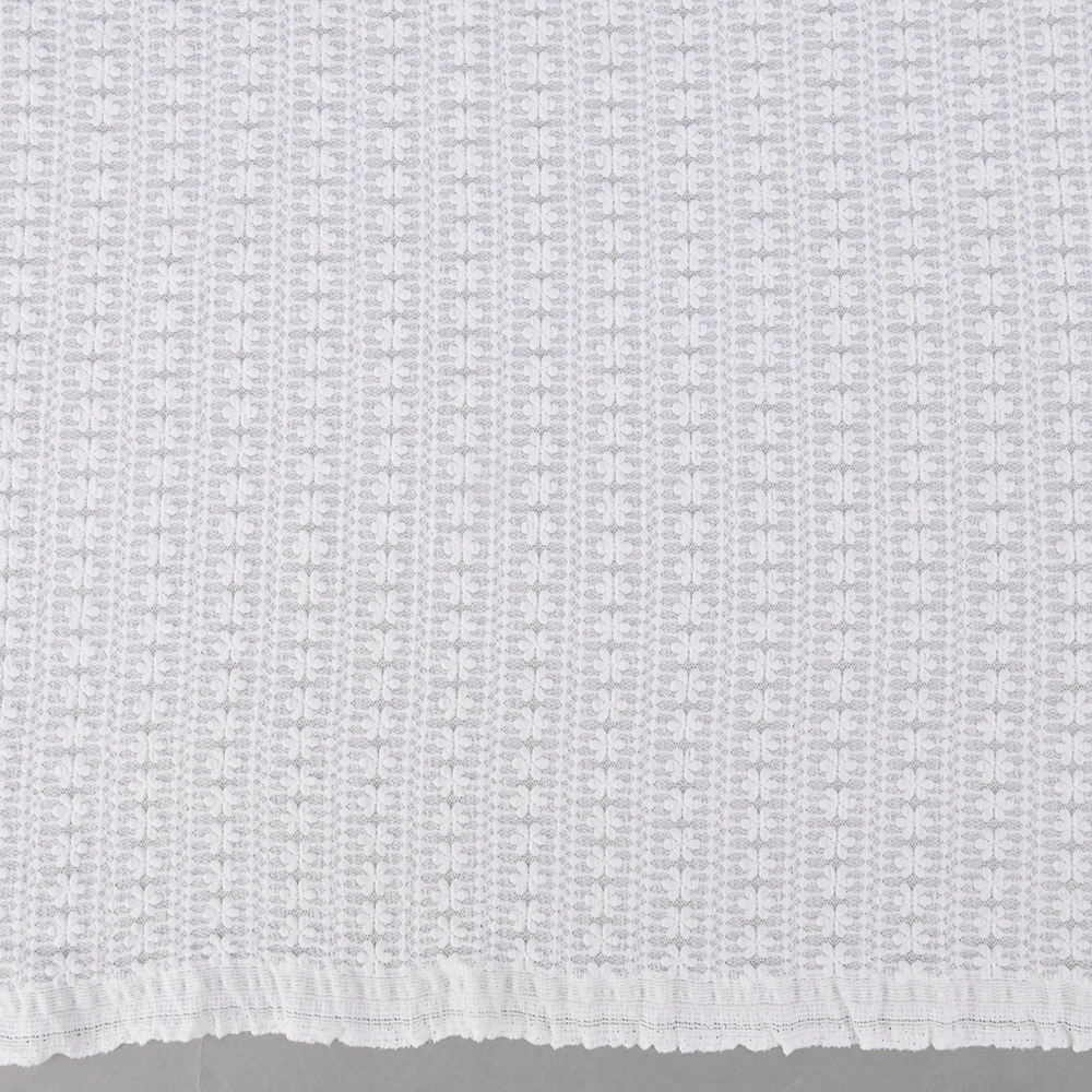 Polyester spandex lace fabric