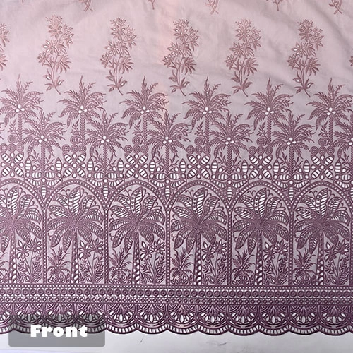 Embroidered front panel Embroidered front panel
