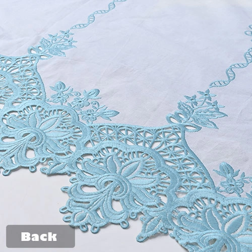 Embroidered cotton back panel Embroidered cotton back panel