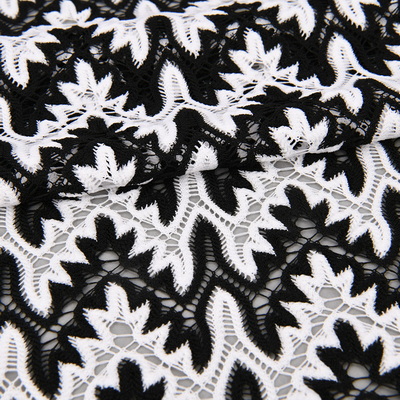 Polyester tricot lace fabric