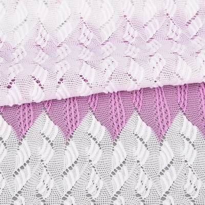 Polyester tricot lace fabric