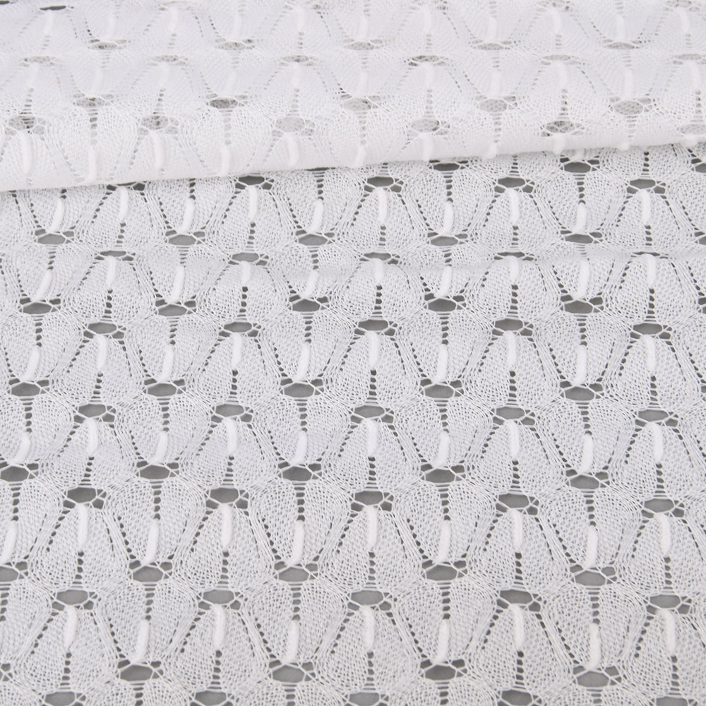 Polyester tricot lace fabric