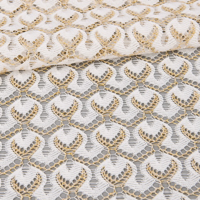 Polyester tricot lace fabric