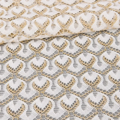 Polyester tricot lace fabric