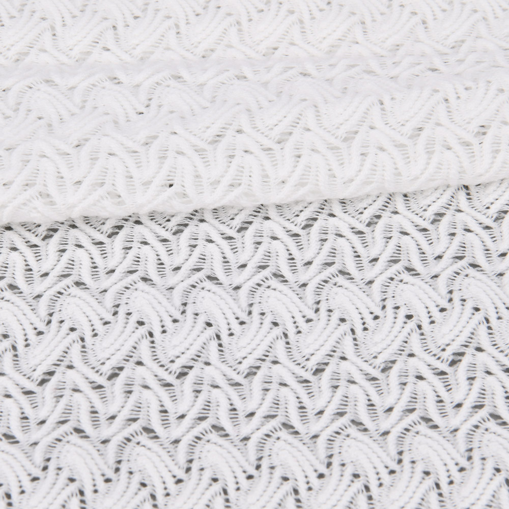 Polyester tricot lace fabric