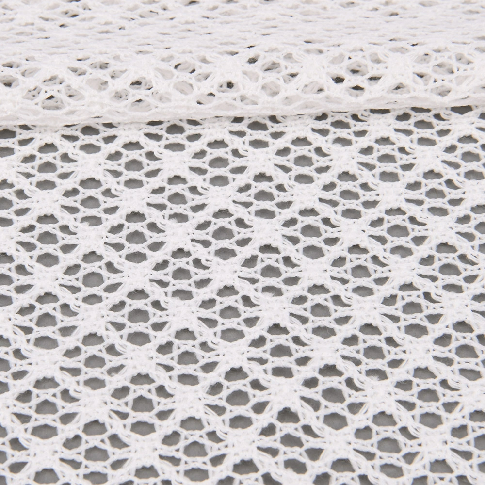 Polyester tricot lace fabric