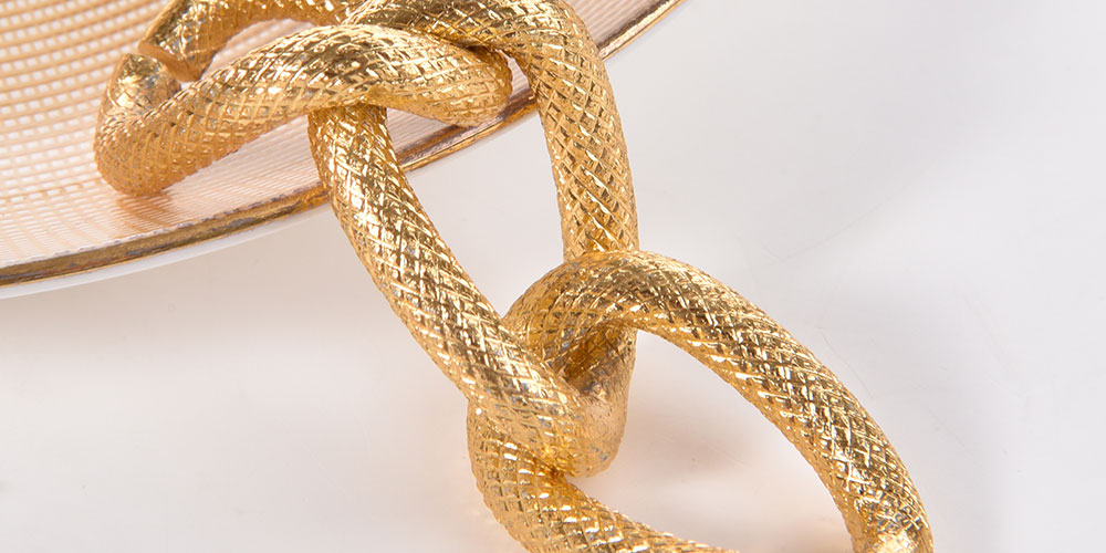 Chunky gold twist chain