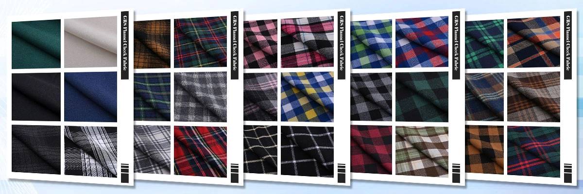 grs flannel check fabric 1200