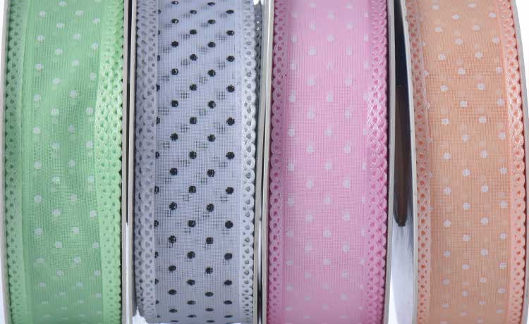 polka dot sheer ribbon