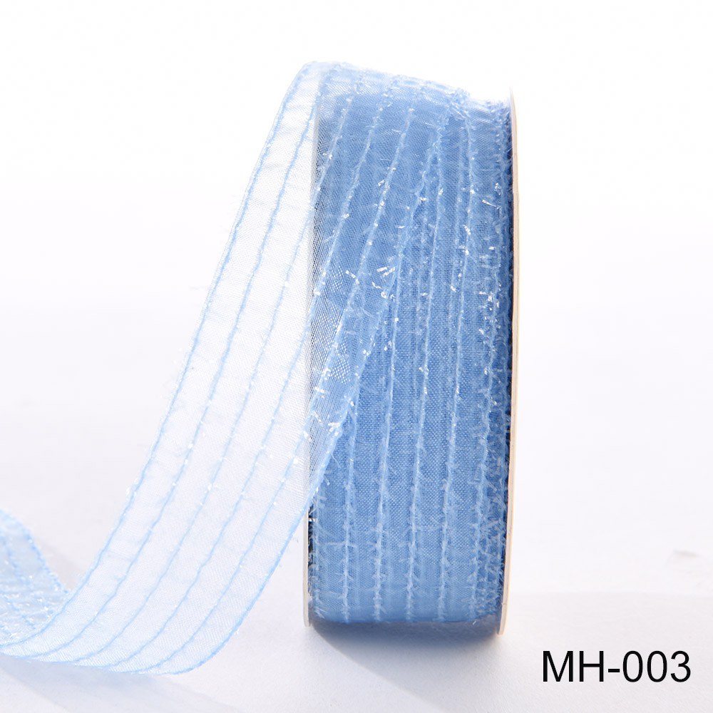 blue organza ribbon