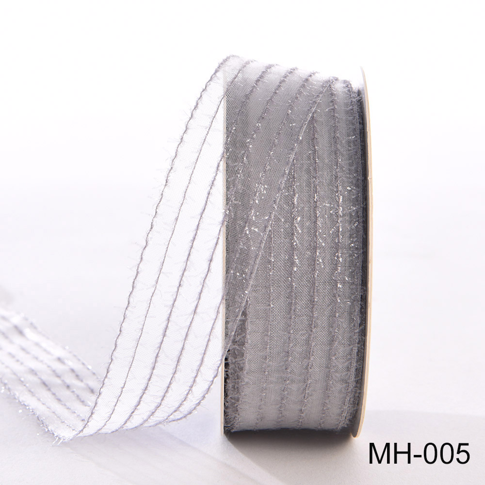 grey organza ribbon