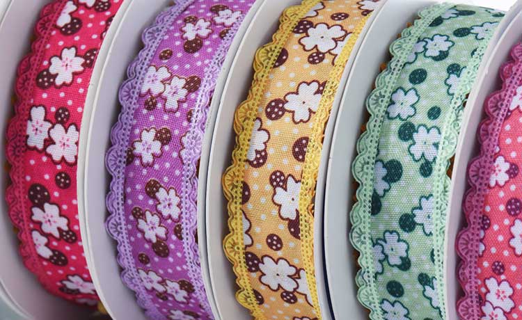 25mm floral lace ribbon