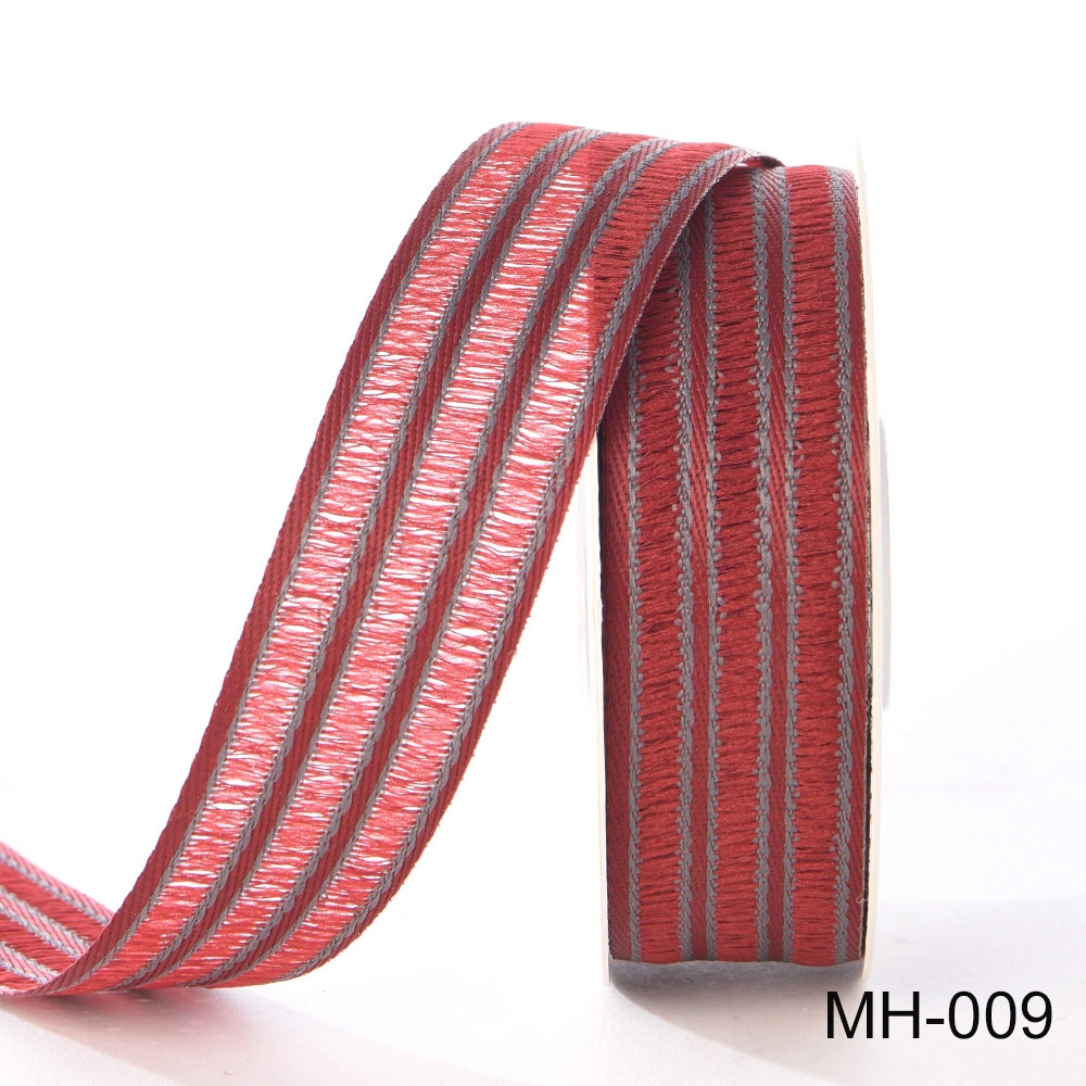 red woven ribbon