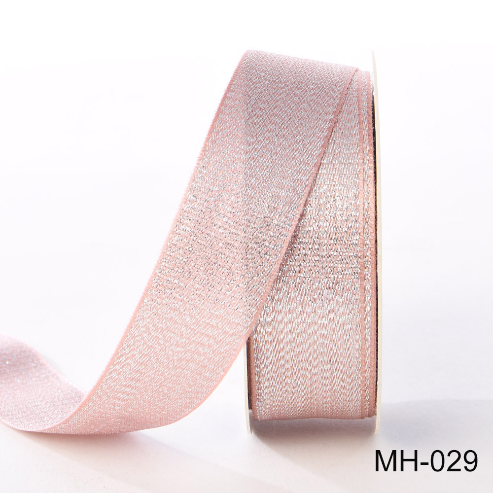 pink silver ribbon