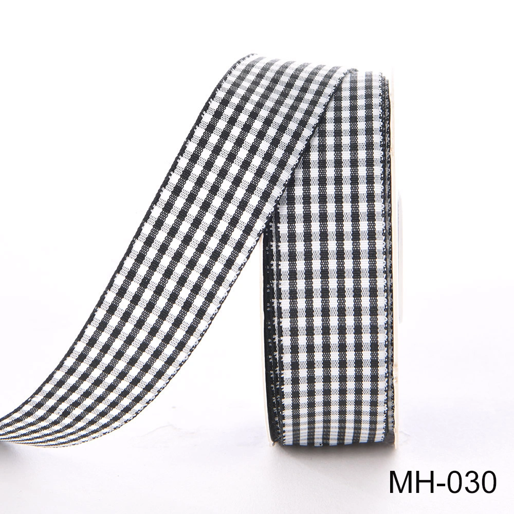 black plaid ribbon black plaid ribbon