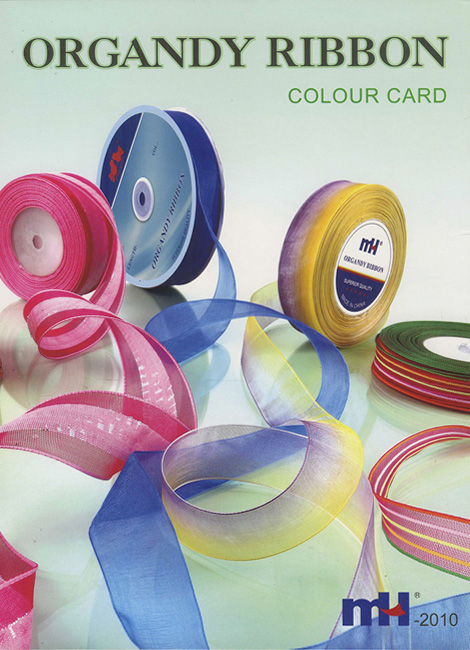 sheer ribbon color card