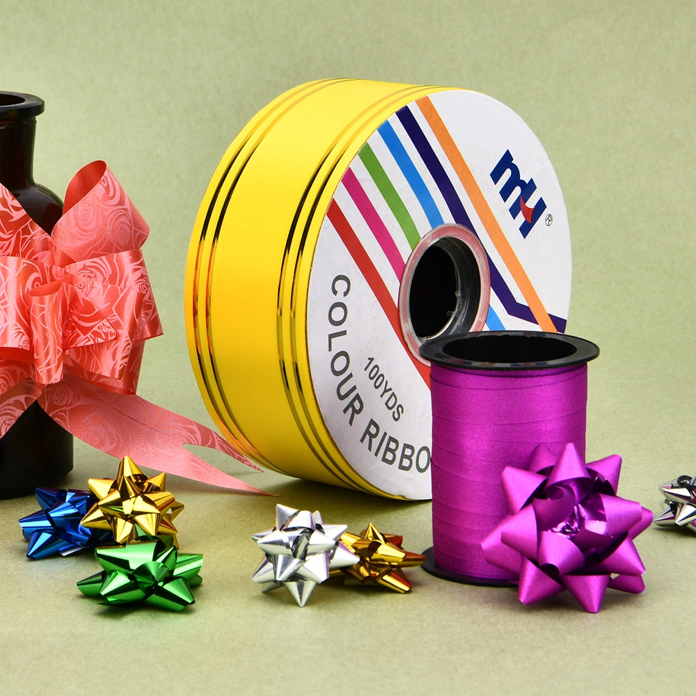 paper ribbon application pp gliter ribbon application