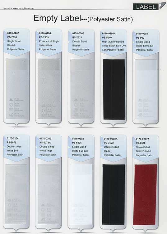 Rouleaux d'étiquettes en ruban de taffetas enduit de nylon vide de 20 mm