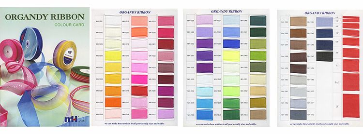 sheer ribbon Color Card