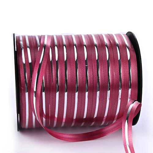Solid Color with One Foil-Stamped Silver Line balloon curling ribbon Solid Color with One Foil-Stamped Silver Line balloon curling ribbon