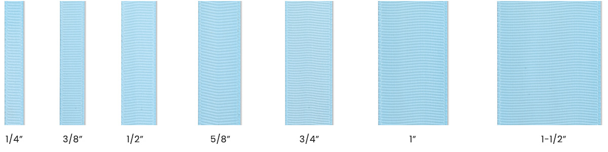 satin ribbon size