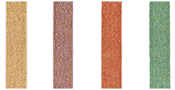 metallic ribbon nylon - 12mm Gold Glitter Metallic Ribbon