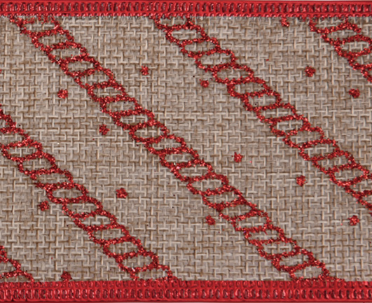 polyester fabric christmas ribbon 6136 0043