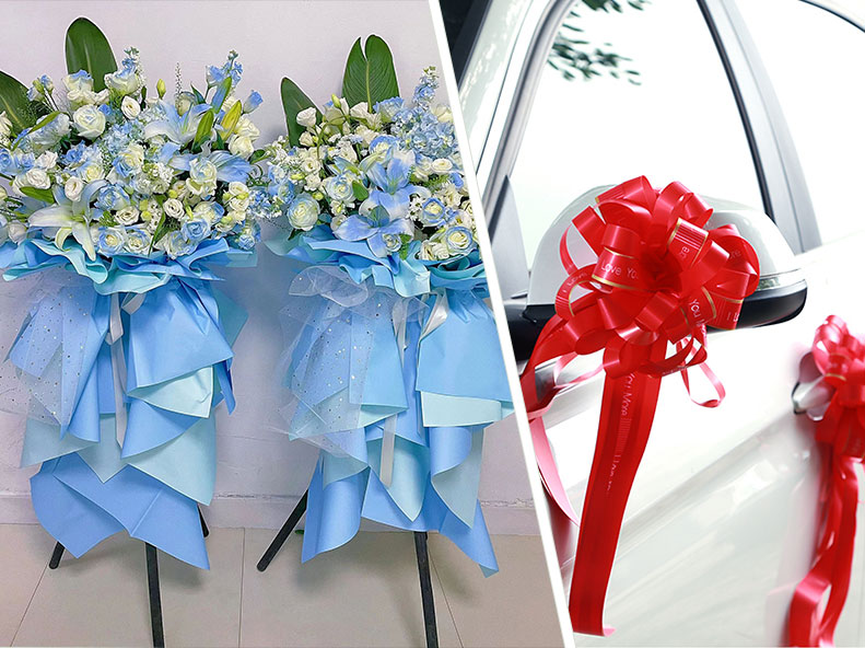 pull bow ribbon application