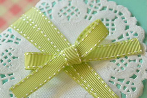 Grosgrain Ribbon usage