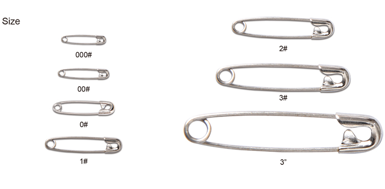 safety pin size