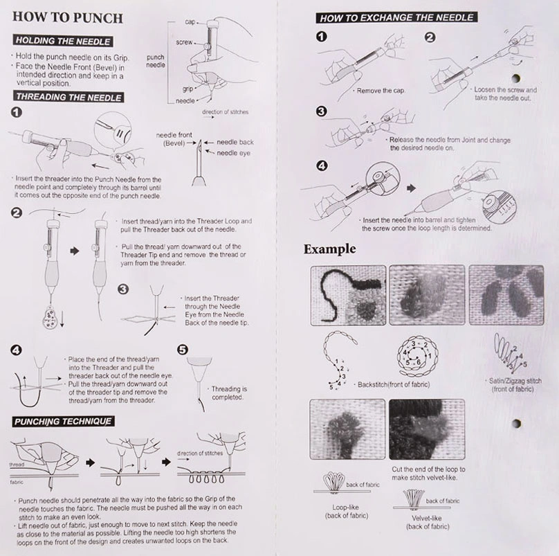 Punch Needle Tool and Threader