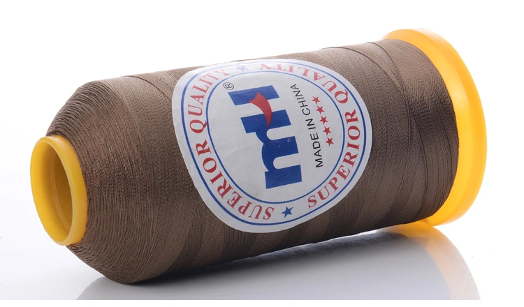 brown polyester thread