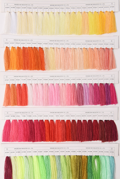 polyester thread color card