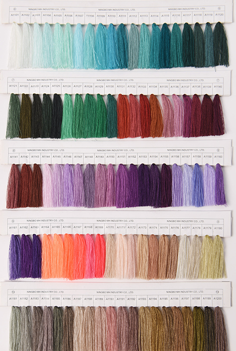 polyester thread color card