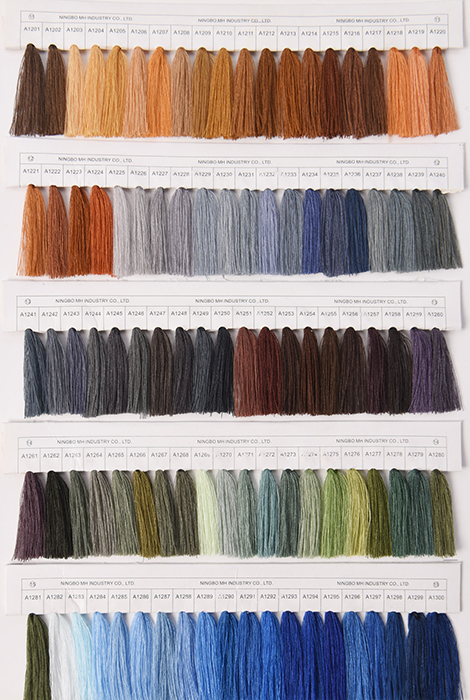 polyester thread color card