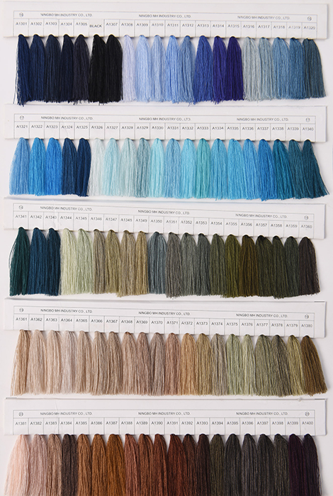 polyester thread color card