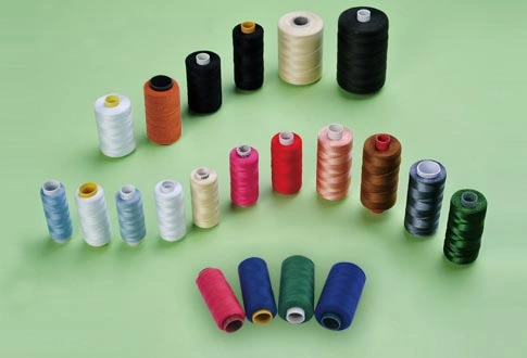 small spool of polyester sewing thread 1 