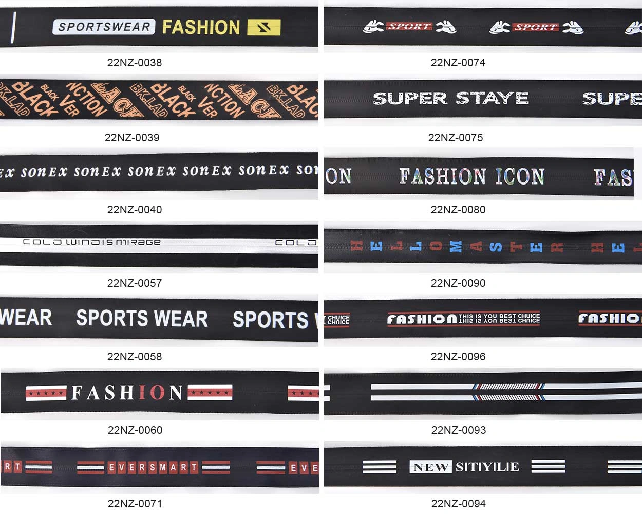 waterproof zipper chain designs 1