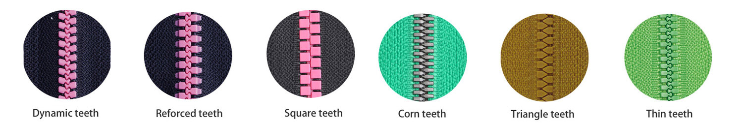 plastic zipper teeth