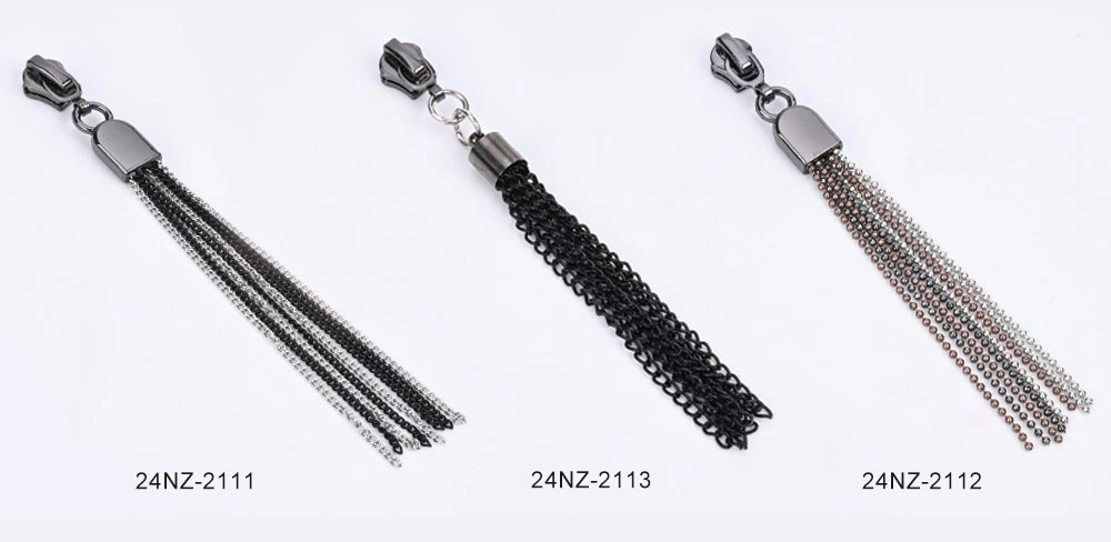 Zipper Slider with Metal Tassel Puller