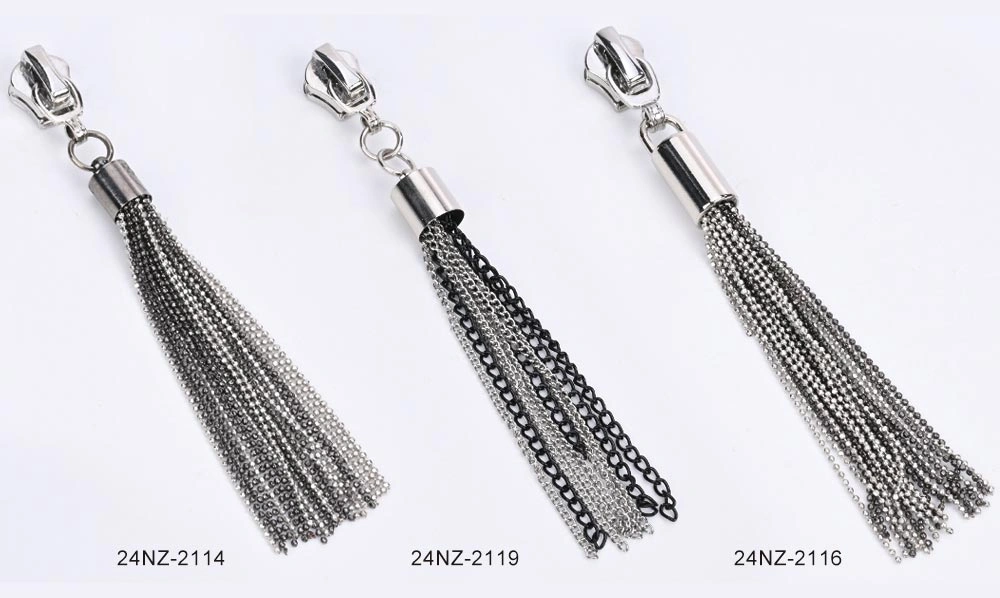Zipper Slider with Metal Tassel Puller