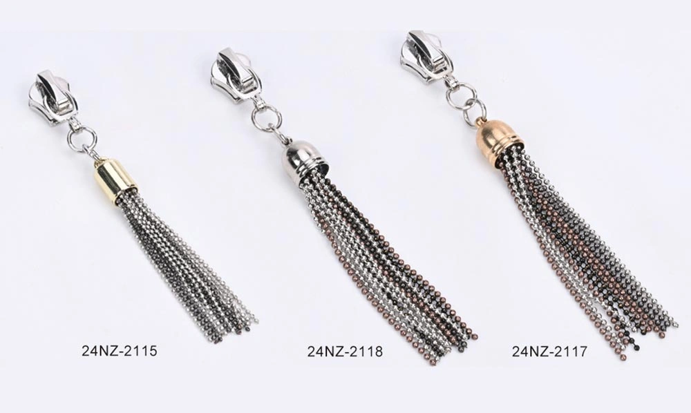 Zipper Slider with Metal Tassel Puller