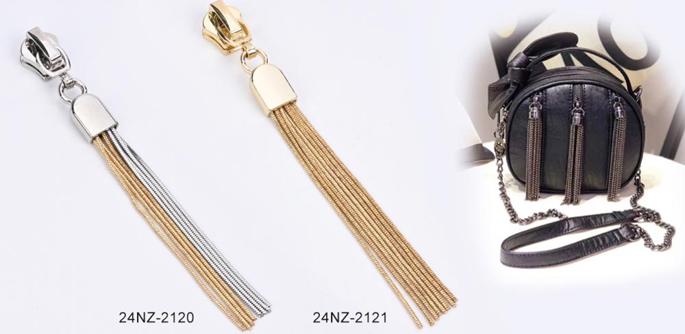 Zipper Slider with Metal Tassel Puller