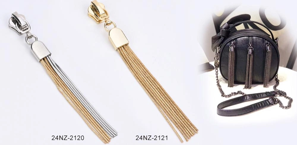 Zipper Slider with Metal Tassel Puller