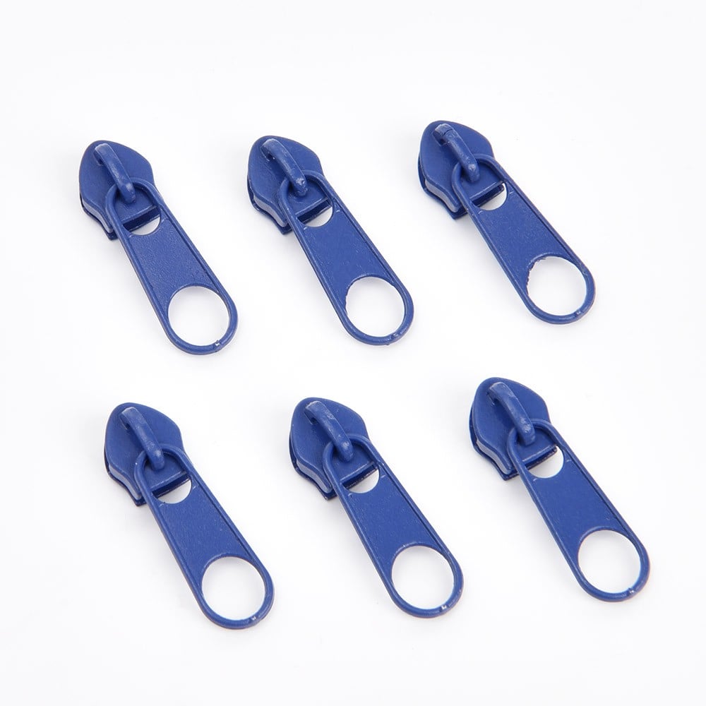 blue 6pcs long pull slider
