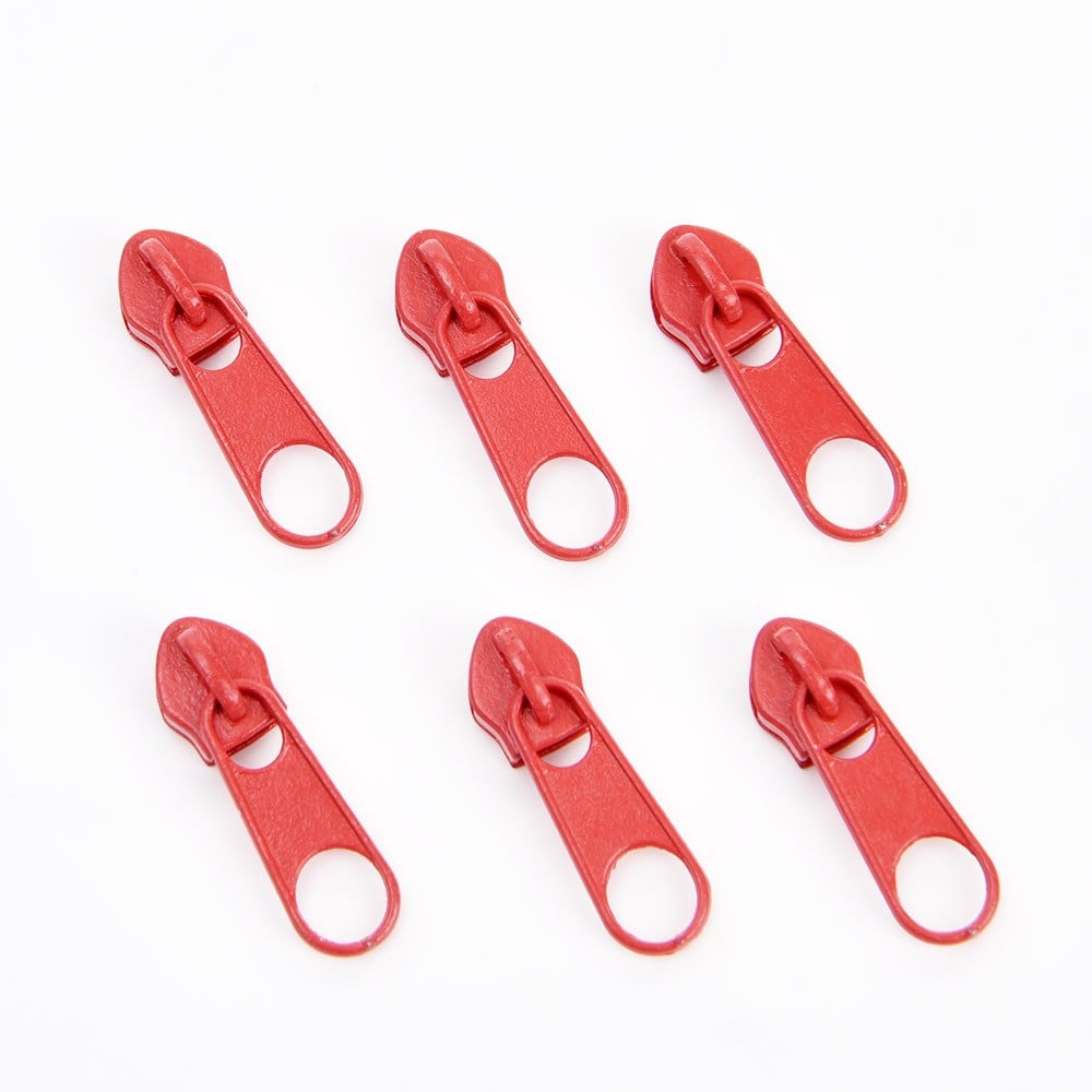red 6pcs long pull slider