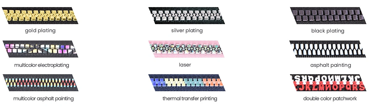 Zipper Teeth Surface Treatment Customization