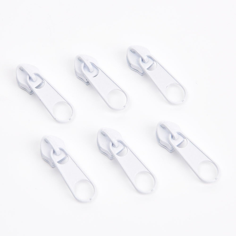 white 6pcs long pull slider