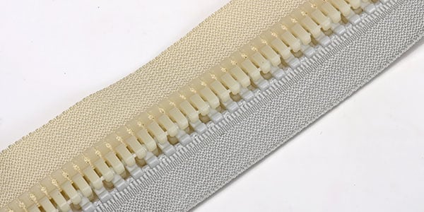 sliding zipper two tone