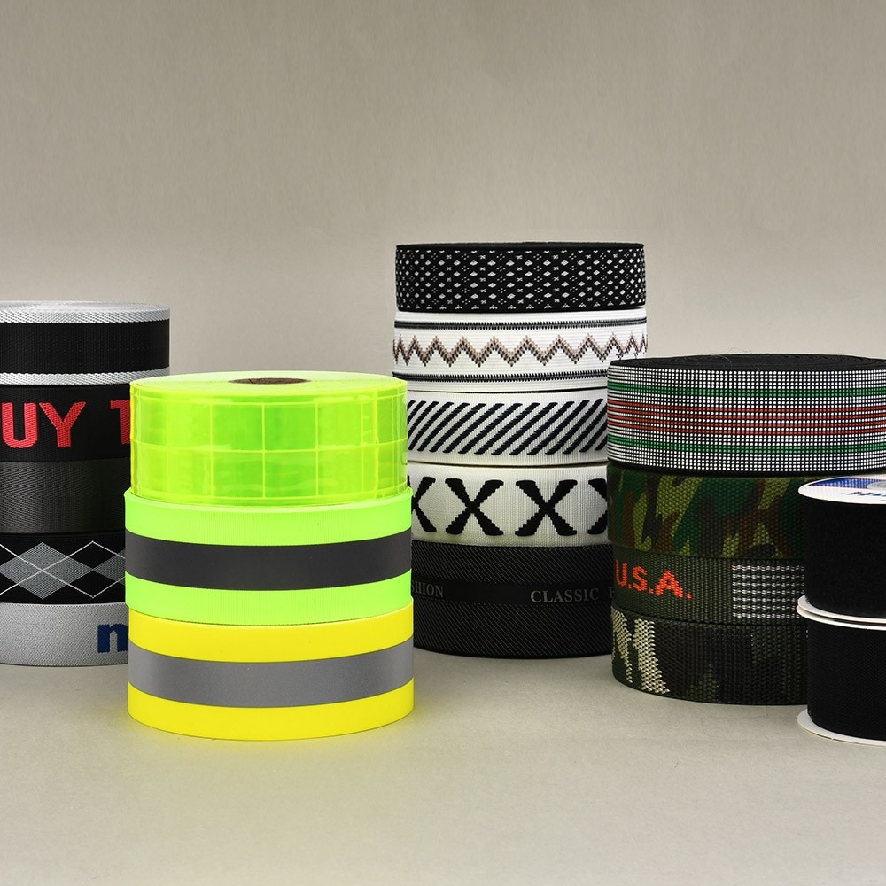 Custom Made Polyester/Polypropylene Webbing Tape, Elastic Webbing